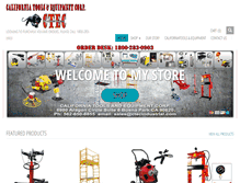 Tablet Screenshot of californiatoolsandequipment.com